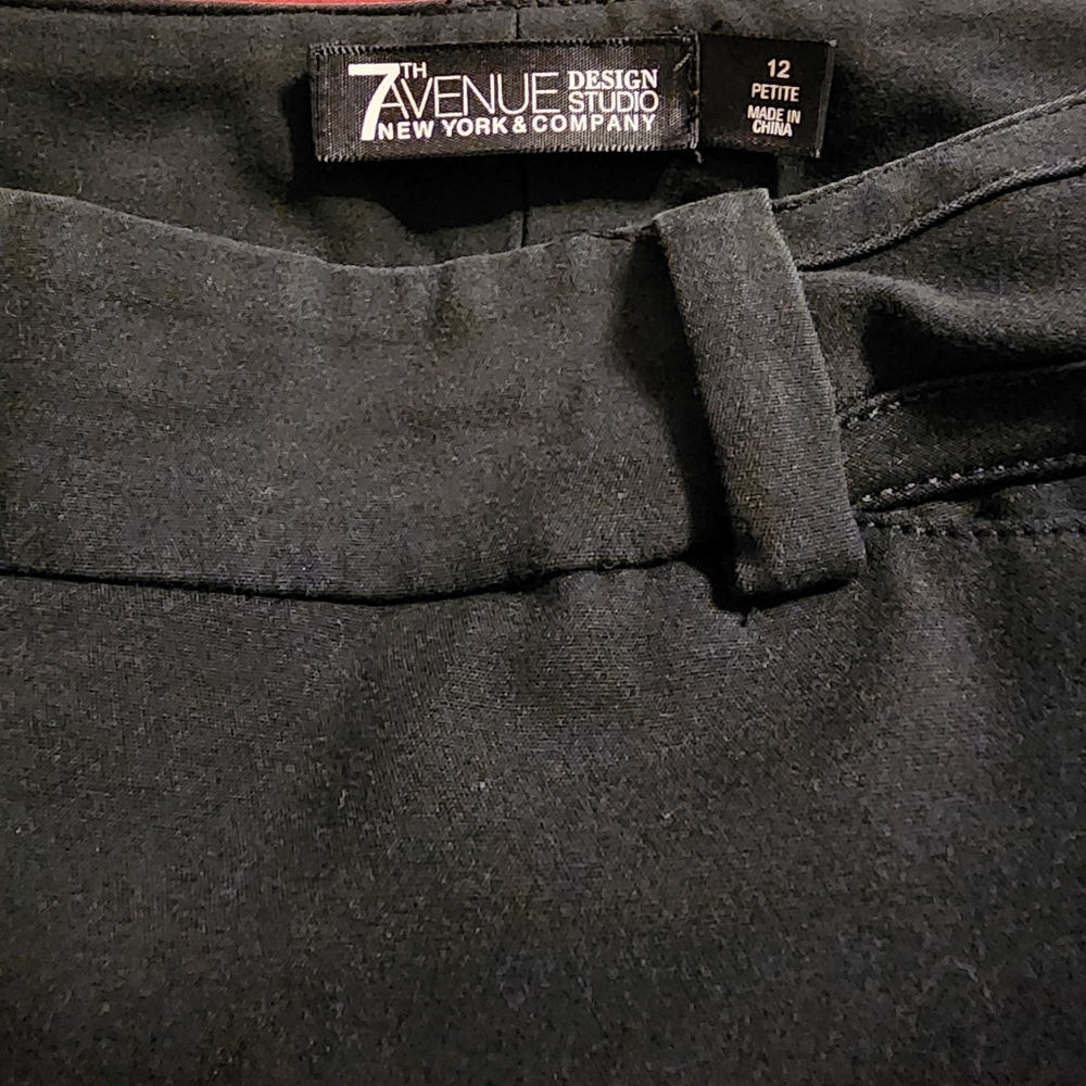 Women's Trousers 7th Avenue New York & Company Black Size 12 Petite